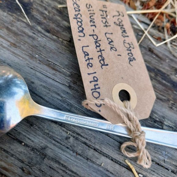 'Parklane' Depression-Era Antique WM Rogers Silver-Plated tablespoons, set of 5 - Picture 2 of 4